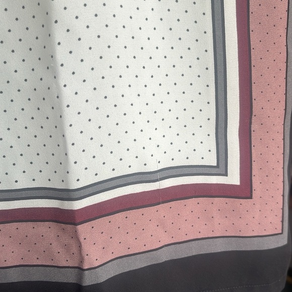 LOFT sheer polka dot short sleeve blouse SZ LP - Picture 6 of 7